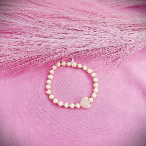 Baby pink βραχιόλι καρδιά