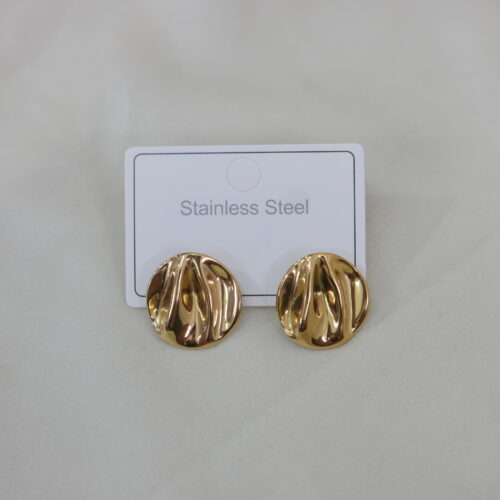 Σκουλαρίκια στρογγυλά κυματιστά